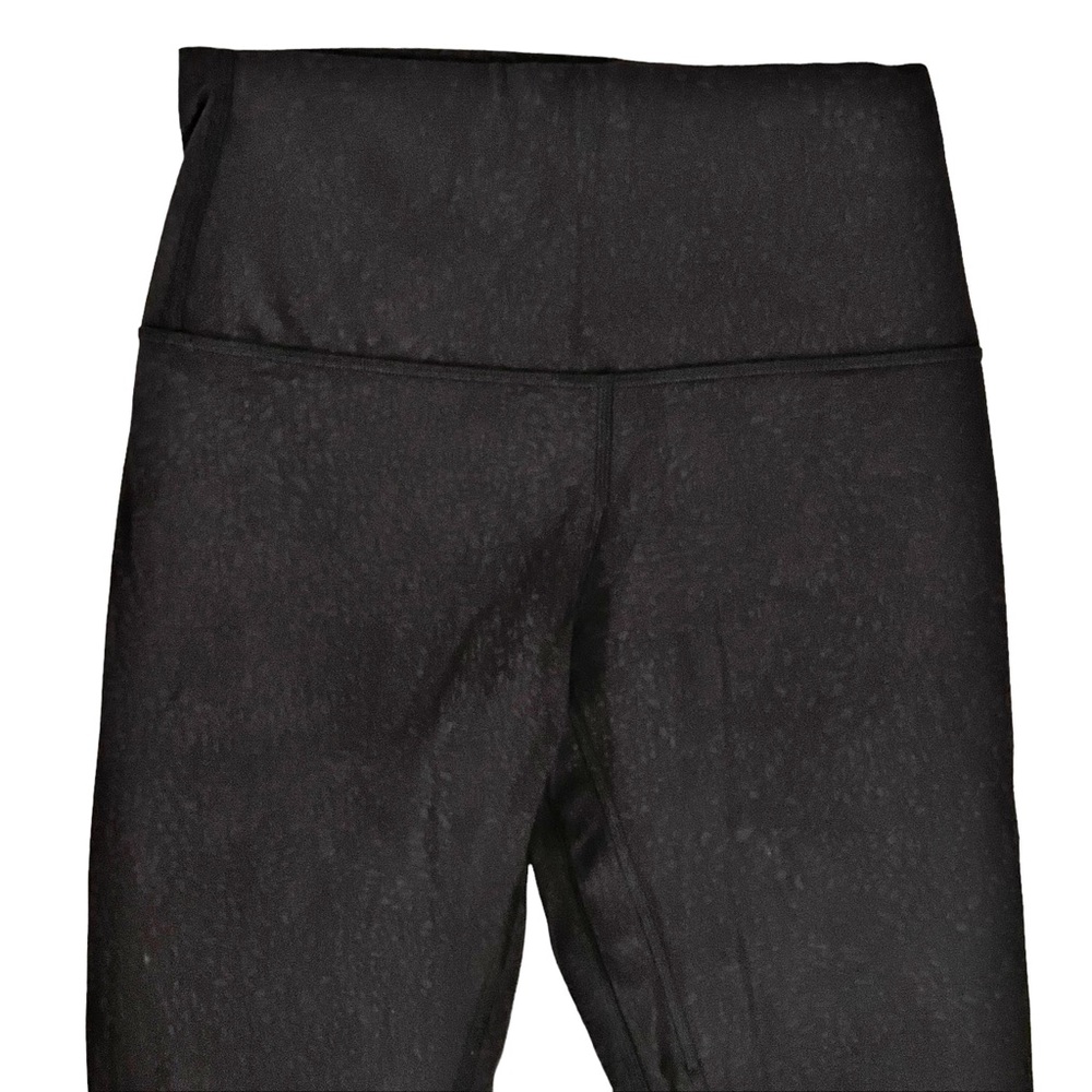 SOLD! Lululemon Align Pant II 25” Polar Shift Emboss Black Leggings Sz 6 W5BYYS - Picture 3 of 7